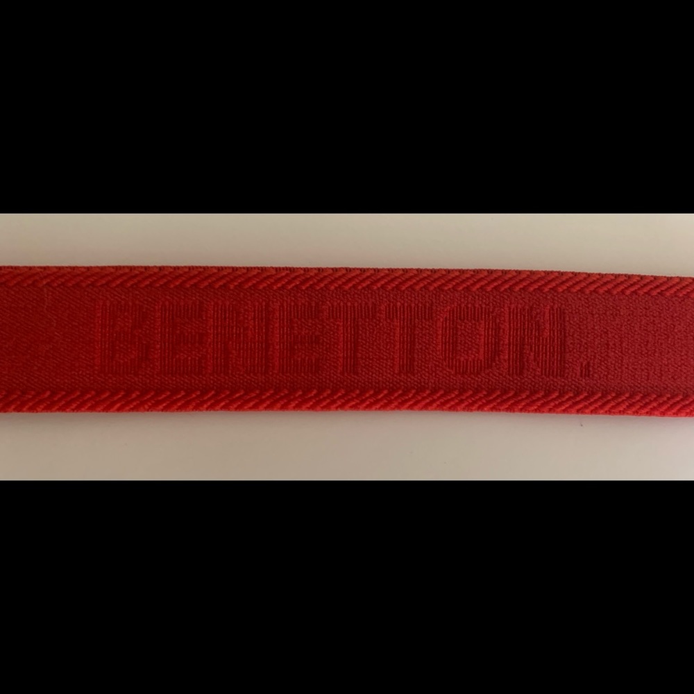 Benetton kids red elastic belt